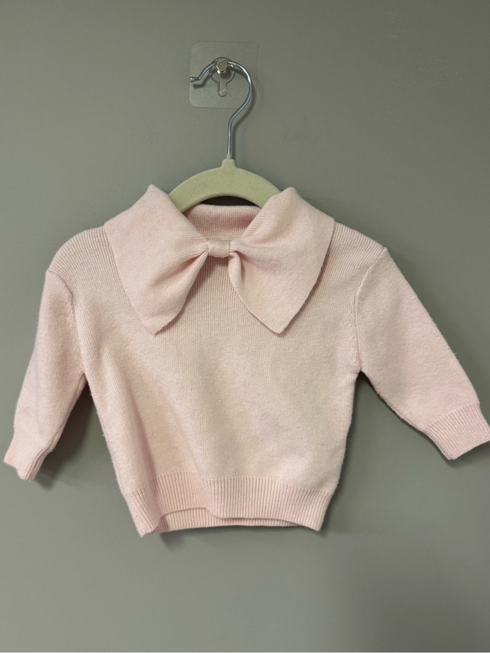 George Baby Pink Knit Top & Ribbed Pants Set - Picture 2 of 3
